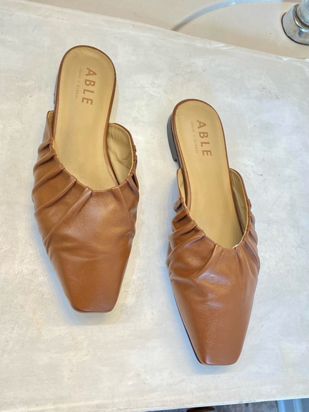 ABLE Margaret leather Mule size 8.5M excellent condition clean interior